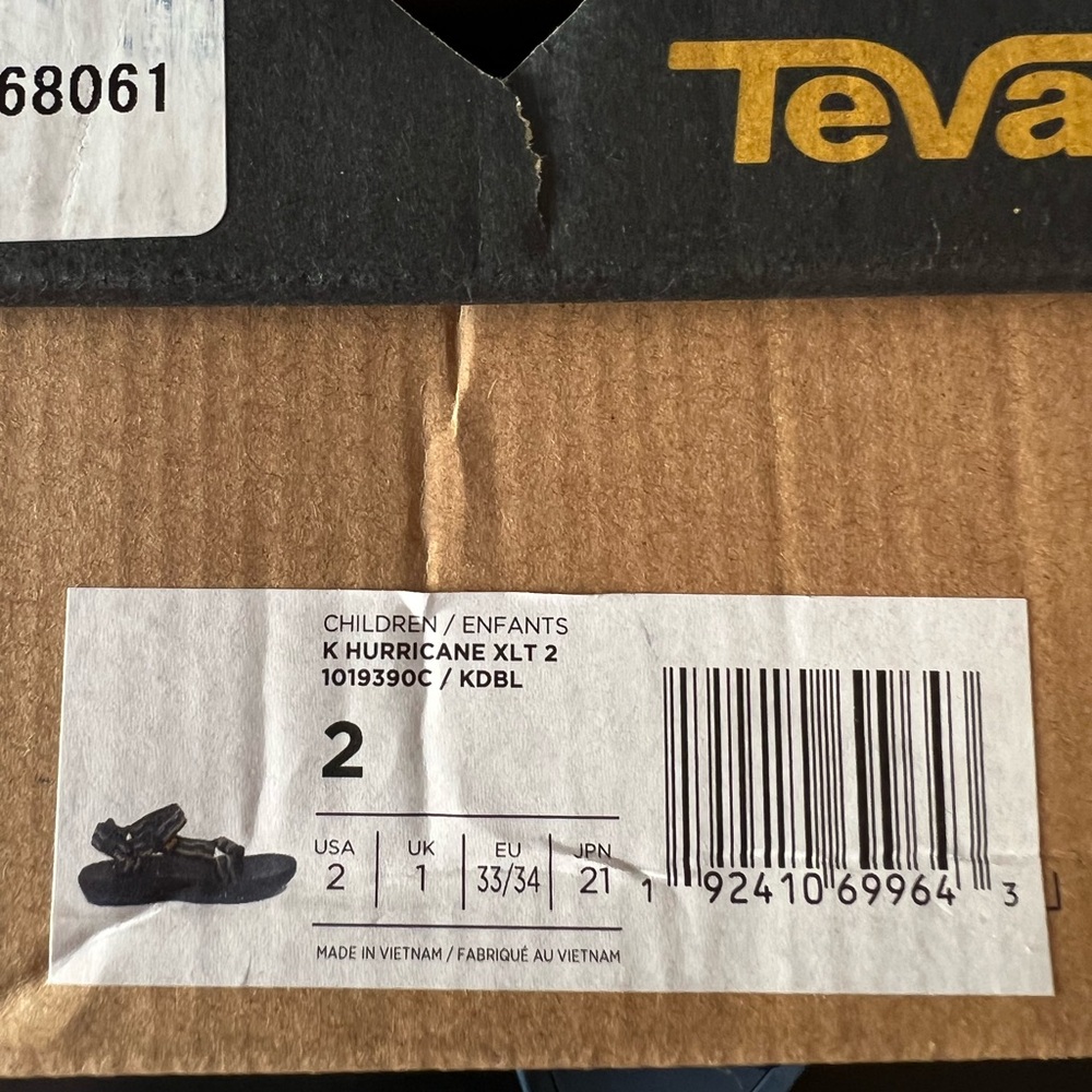 TEVA Hurricane XLT 2 Kid’s Sandals / Kishi blue / Size: 2 / outdoor / Summer - Picture 2 of 7